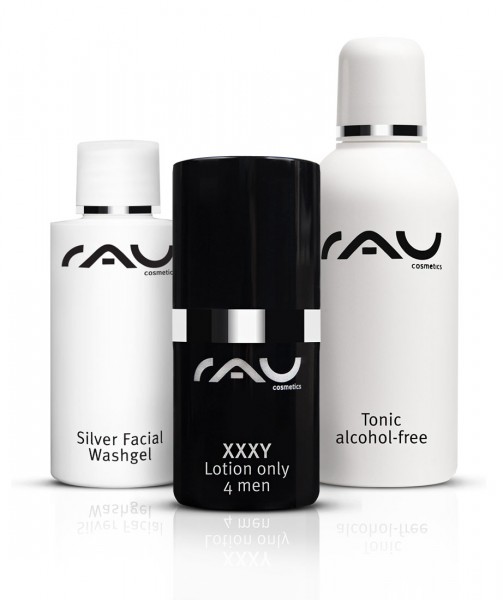 RAU Cosmetics Gesichtspflege-Set für Männer: XXXY Lotion & Reinigung