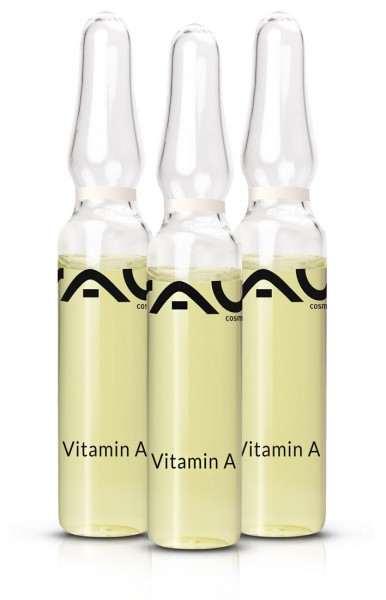 RAU Vitamin A Ampullen 3 Stück x 2 ml - Wirkstoffkomplex aus Milk-Proteinen, Ceramide, Panthenol